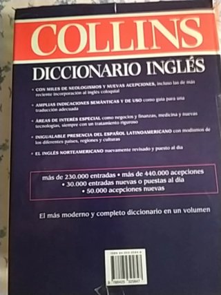 Diccionario grande Collins Spanish-English, Eng-Sp