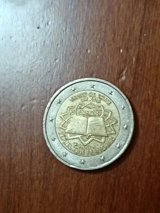 Moneta 2 Euro Commemorativa Trattati di Roma 2007