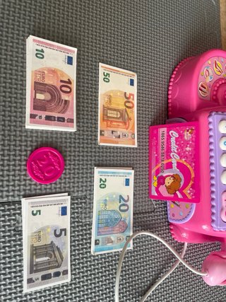 Caja Registradora de Juguete Rosa