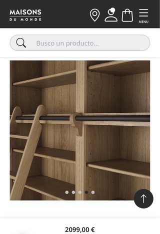 Librería de Roble Macizo Maisons du Monde