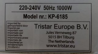 Placa Eléctrica Tristar KP-6185