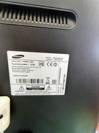 Televisión Samsung 32 Negra