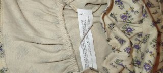 Vestido Zara flores cuello babero 18-24m