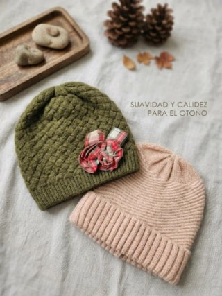 Lote de 2 Gorros de Punto