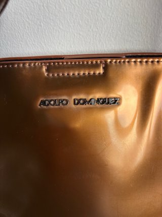 Bolso Adolfo Dominguez Dorado Oscuro