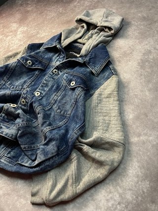 Chaqueta Vaquera Hoodie LFTONM Y2K Retro