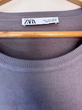 Jersey fino gris Zara