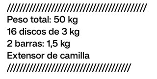 Set Mancuernas Ajustables Multifuncionales 50kg.