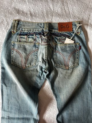 Pantalón Campana D&G Mujer Azul
