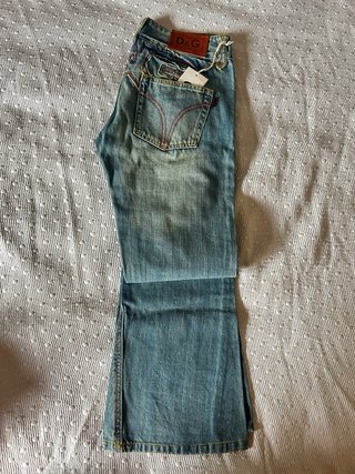 Pantalón Campana D&G Mujer Azul