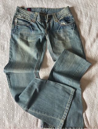 Pantalón Campana D&G Mujer Azul
