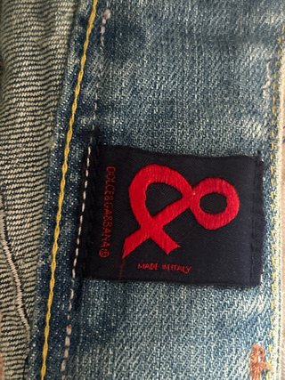 Pantalón Campana D&G Mujer Azul