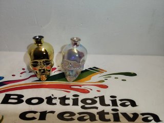 2 Bottiglie Vuote Crystal Head a Teschio