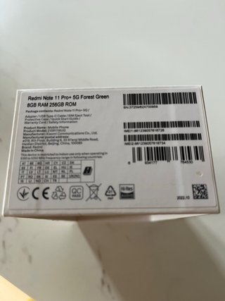 Xiaomi Redmi Note 11 Pro+ 5G Negro