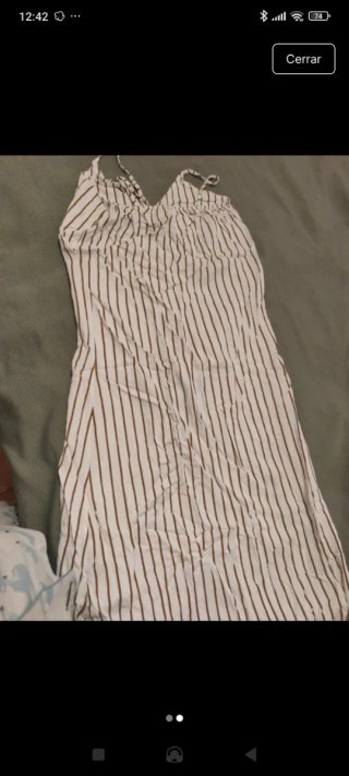 Vestido largo a rayas