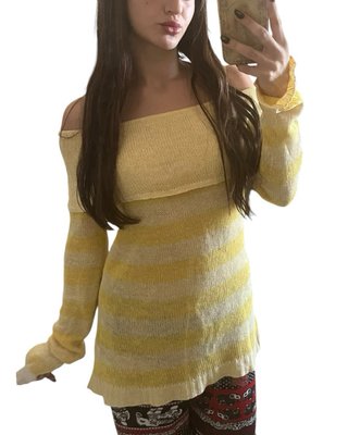 Jersey Hombros Descubiertos Rayas S