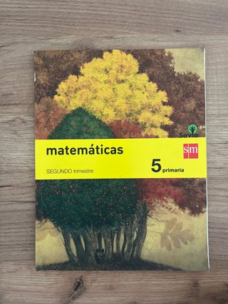 Libro Matemáticas 2ºtrimestre, 5ºprimaria Savia SM