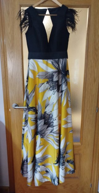 Vestido fiesta estampado floral talla 38
