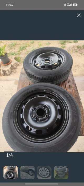 Set de 4 Ruedas con Tapacubos