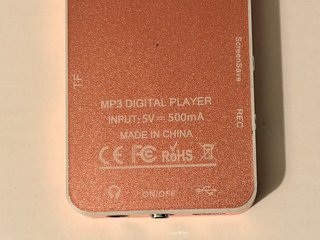 Reproductor MP3 Rosa, no tiene marca creo
