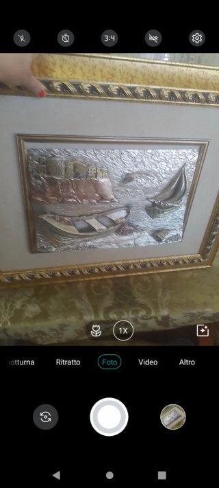 Quadro artistico con argento