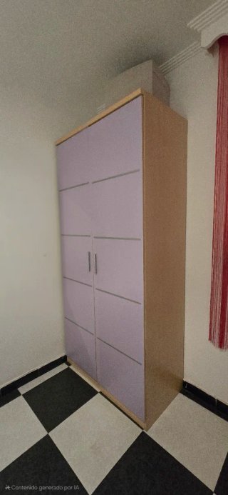 Dormitorio con cama individual