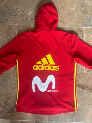 Chaqueta Adidas España Entrenamiento Roja