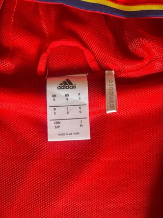Chaqueta Adidas España Entrenamiento Roja