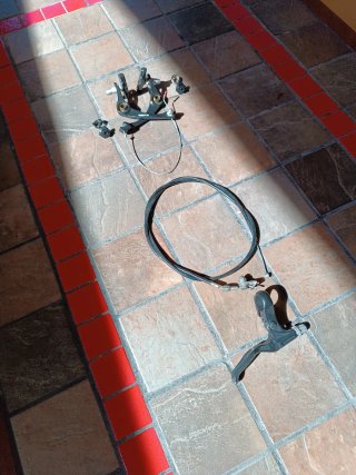 Freno BMX completo con maneta y cable