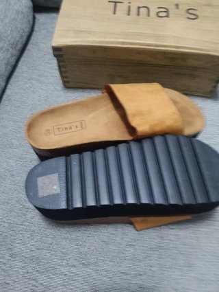 Sandalias Plataforma Tina's Marrones Talla 39