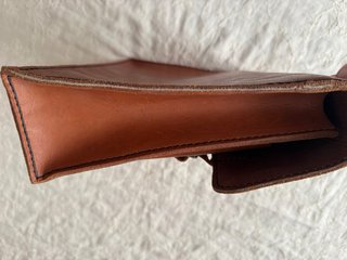 Cartera Vintage de Cuero y Aguayo
