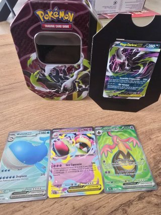 Lata Mega Darkrai + 3 cartas EX