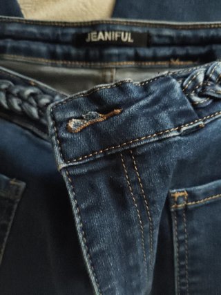 Pantalón acampanado azul