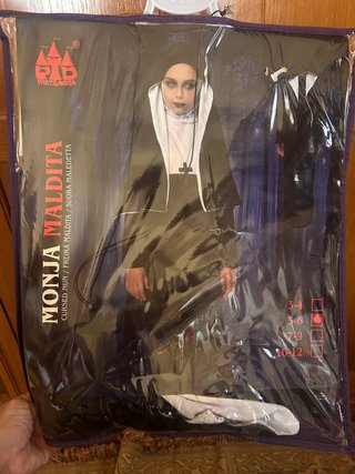 Disfraz de Monja zoombie