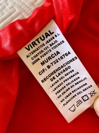 Vestido Virtual Girl azul y rojo