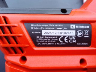 Desatascador Einhell TE-DA 18/760 Li