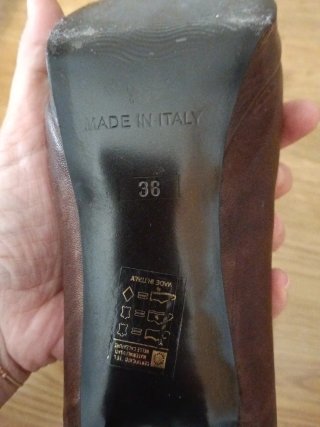 Zapatos de tacón italianos marrones