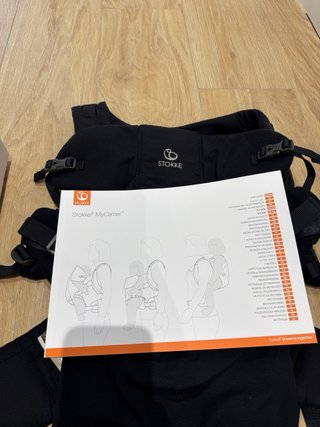 Mochila Portabebés Stokke MyCarrier Negra