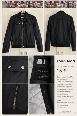 Cazadora ZARA Man Negra