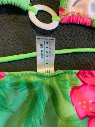 Bañador bikini Millenia verde y rosa L/G