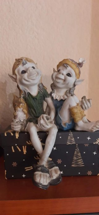 Figuras de Elfos con Ardilla