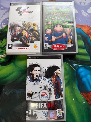 Juegos PSP: MotoGP, L.A. Rush, FIFA 08