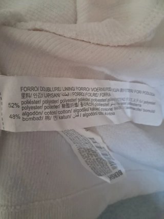 Chaqueta Deportiva Blanca Bershka