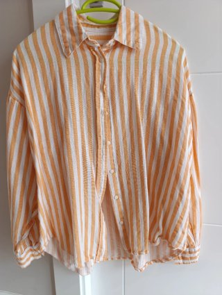 Camisa de Rayas Amarillas y Blancas
