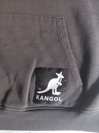 Sudadera Unisex Kangol con capucha gris oscuro