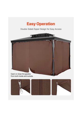 Tende per Gazebo VEVOR 3x3m