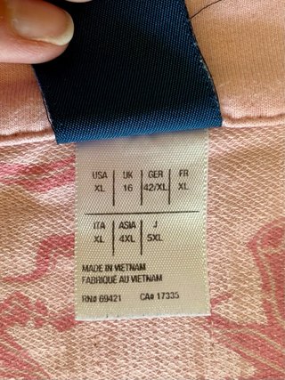 Reebok Chaqueta Deportiva Rosa Coquette - Size XL