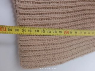 Pantalón camel punto acampanado