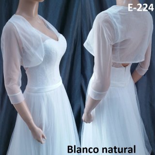 Chaqueta Novia Tul Talla 40 Blanco Natural