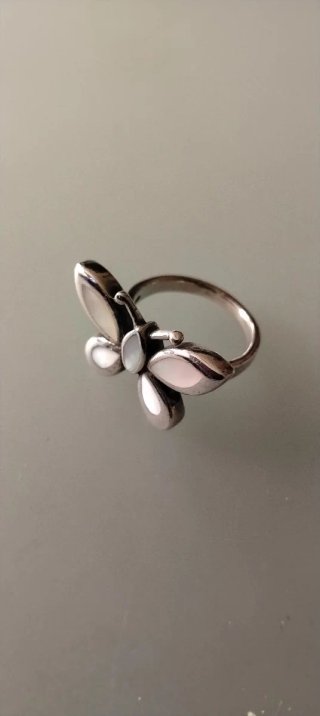 Anillo Plata Mariposa